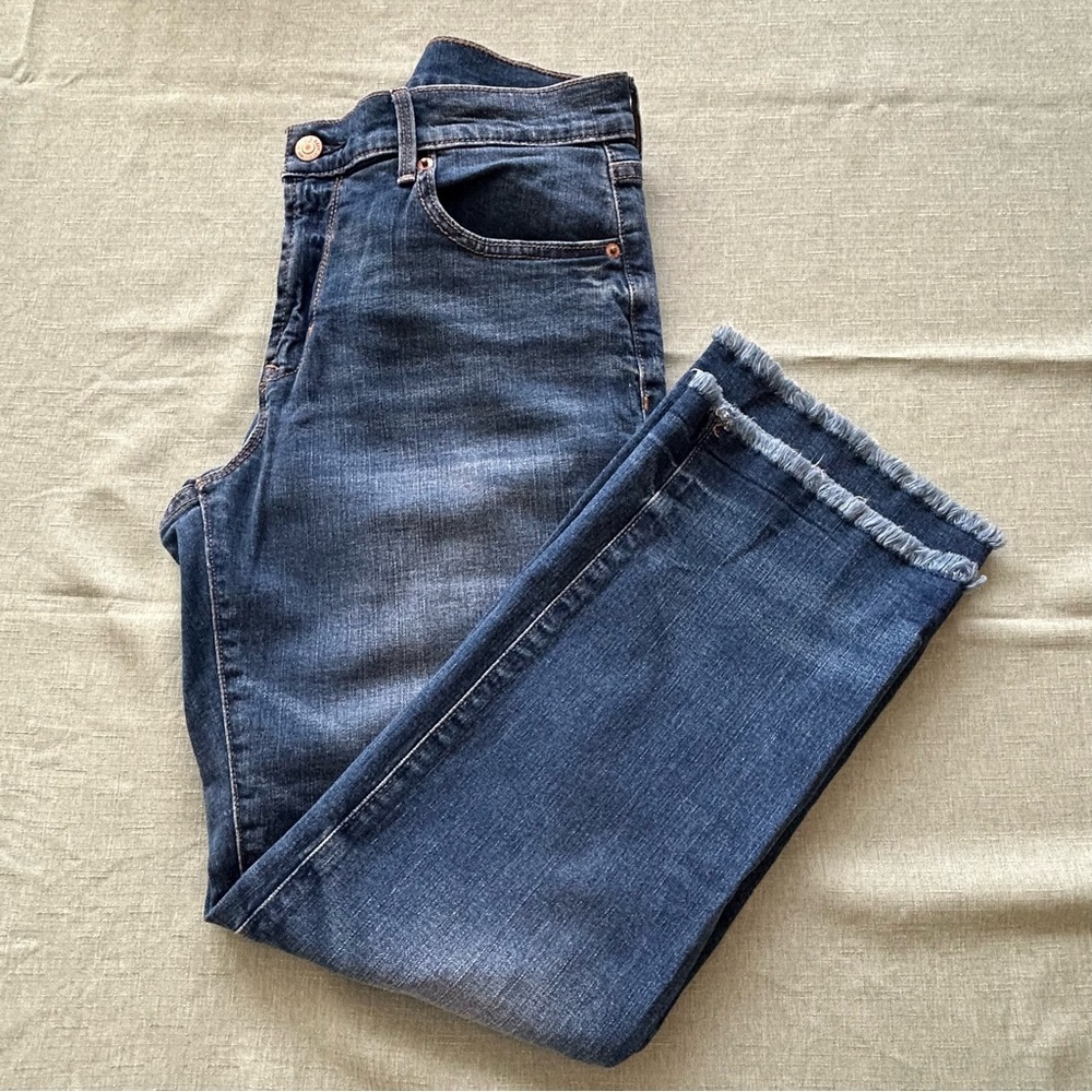 Old Navy Dark Blue Mid-Rise Jeans